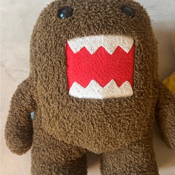 Vintage Domo Brown Plush Monster Toy 12” see pics - Picture 1 of 7
